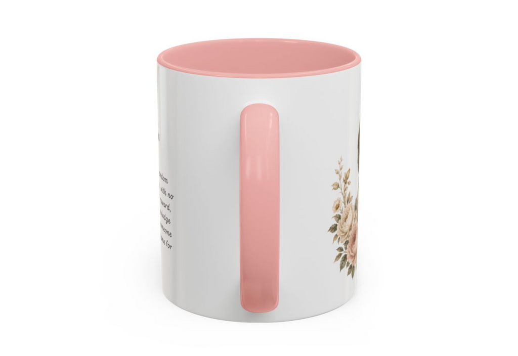 People’s Princess Accent Mug – Elegant Floral Coffee Cup