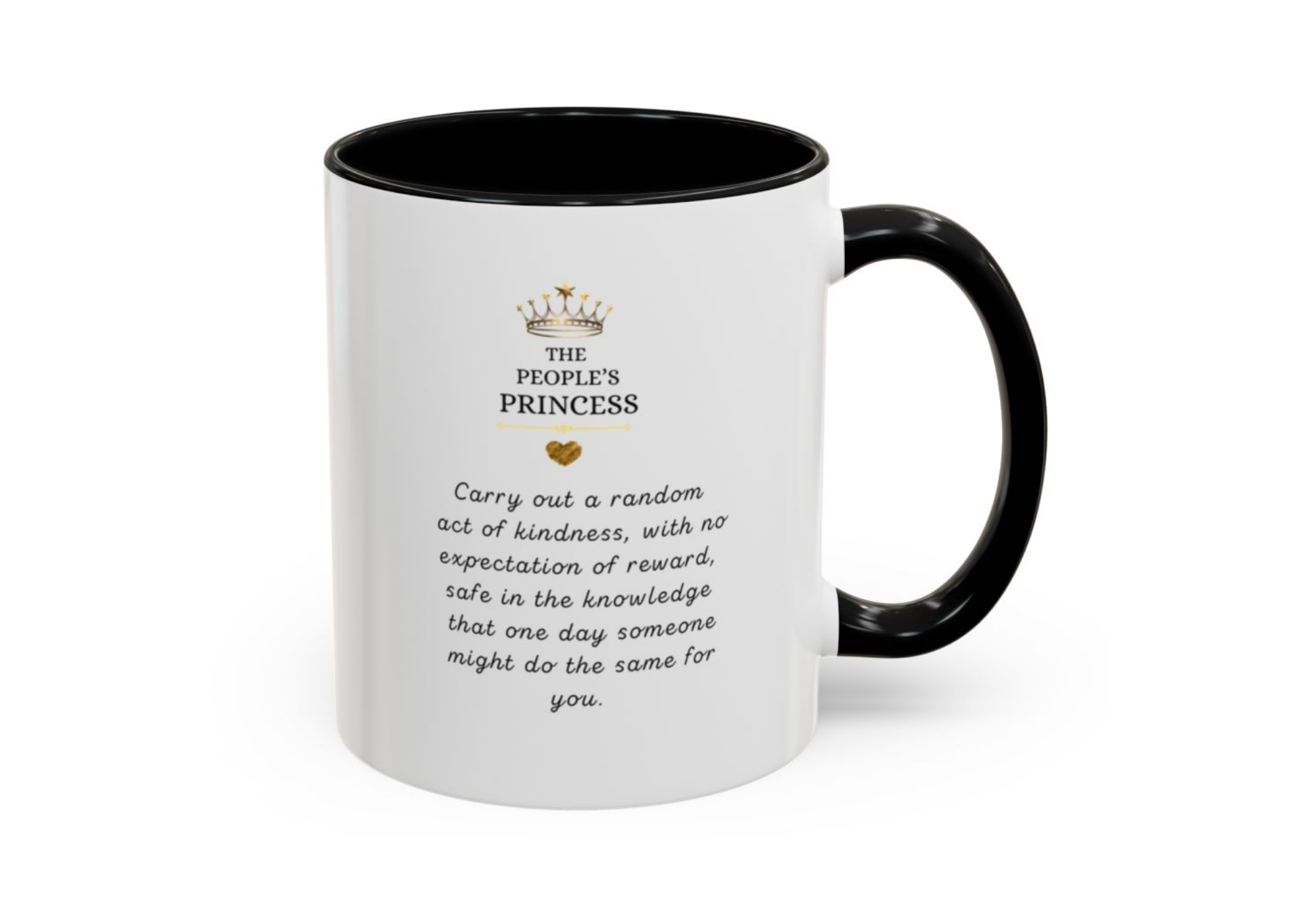 People’s Princess Accent Mug – Elegant Floral Coffee Cup