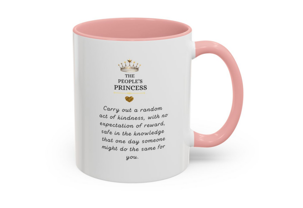 People’s Princess Accent Mug – Elegant Floral Coffee Cup
