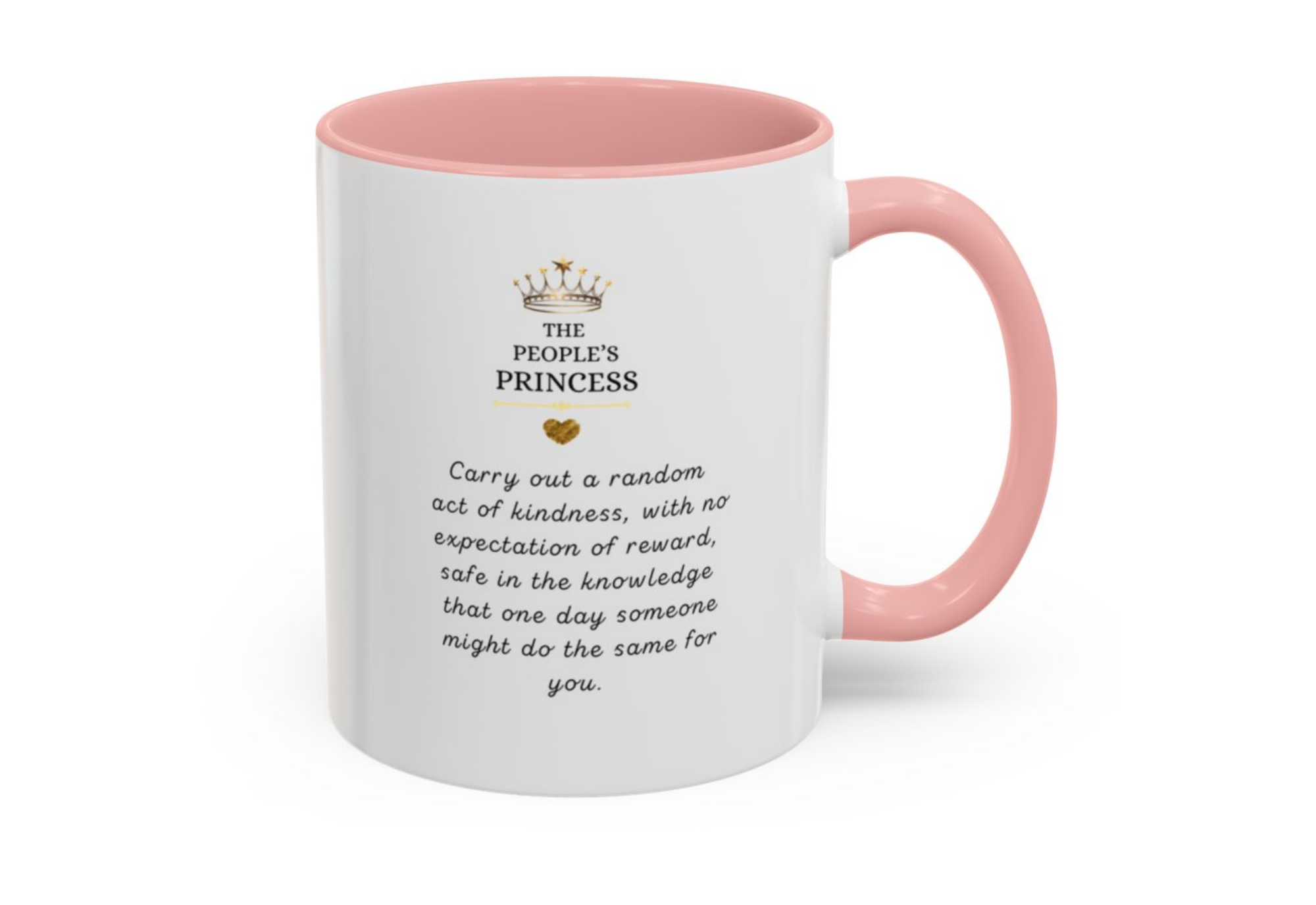People’s Princess Accent Mug – Elegant Floral Coffee Cup