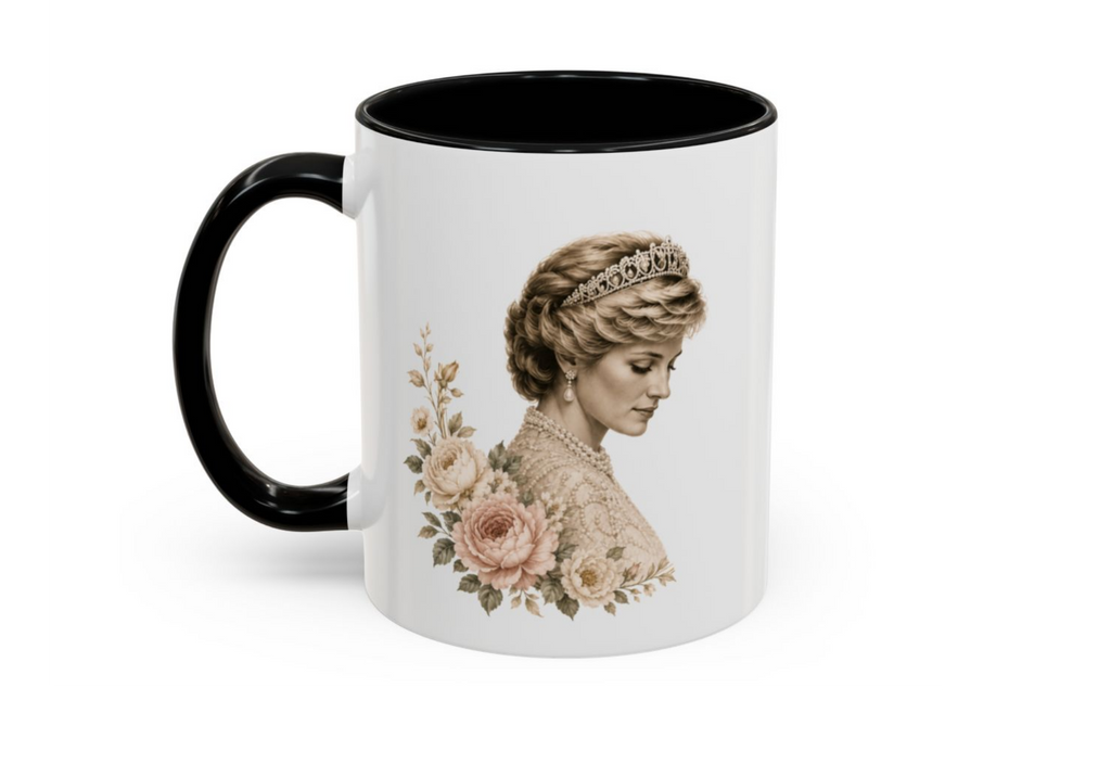 People’s Princess Accent Mug – Elegant Floral Coffee Cup
