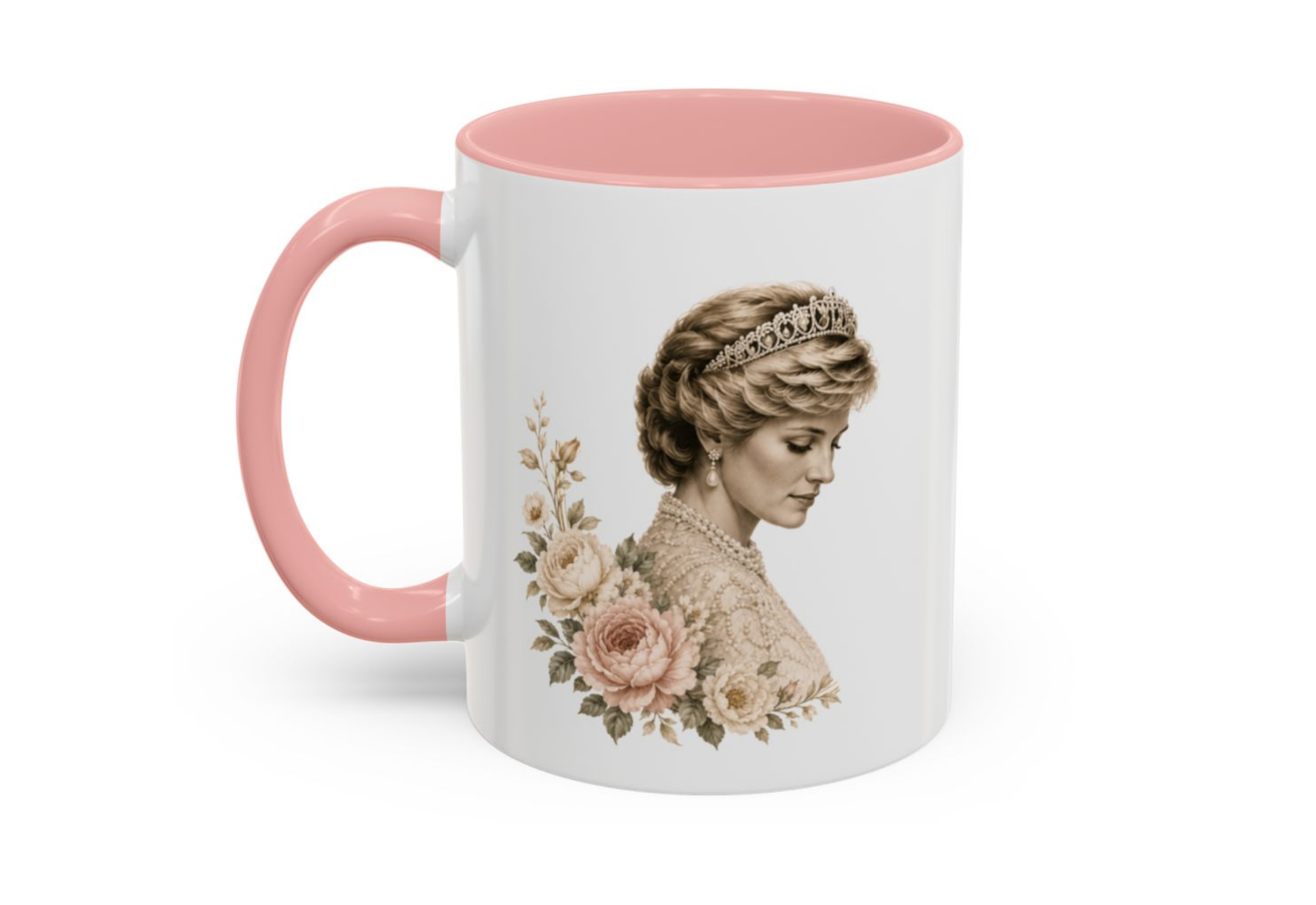 People’s Princess Accent Mug – Elegant Floral Coffee Cup