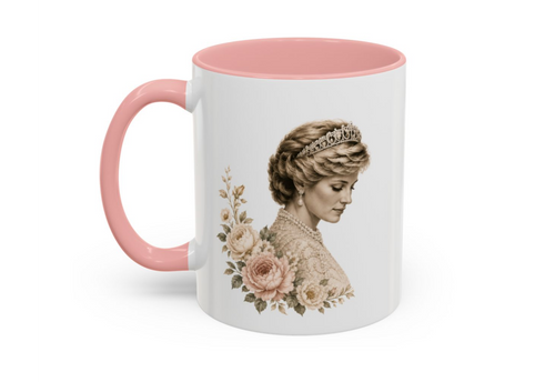 People’s Princess Accent Mug – Elegant Floral Coffee Cup