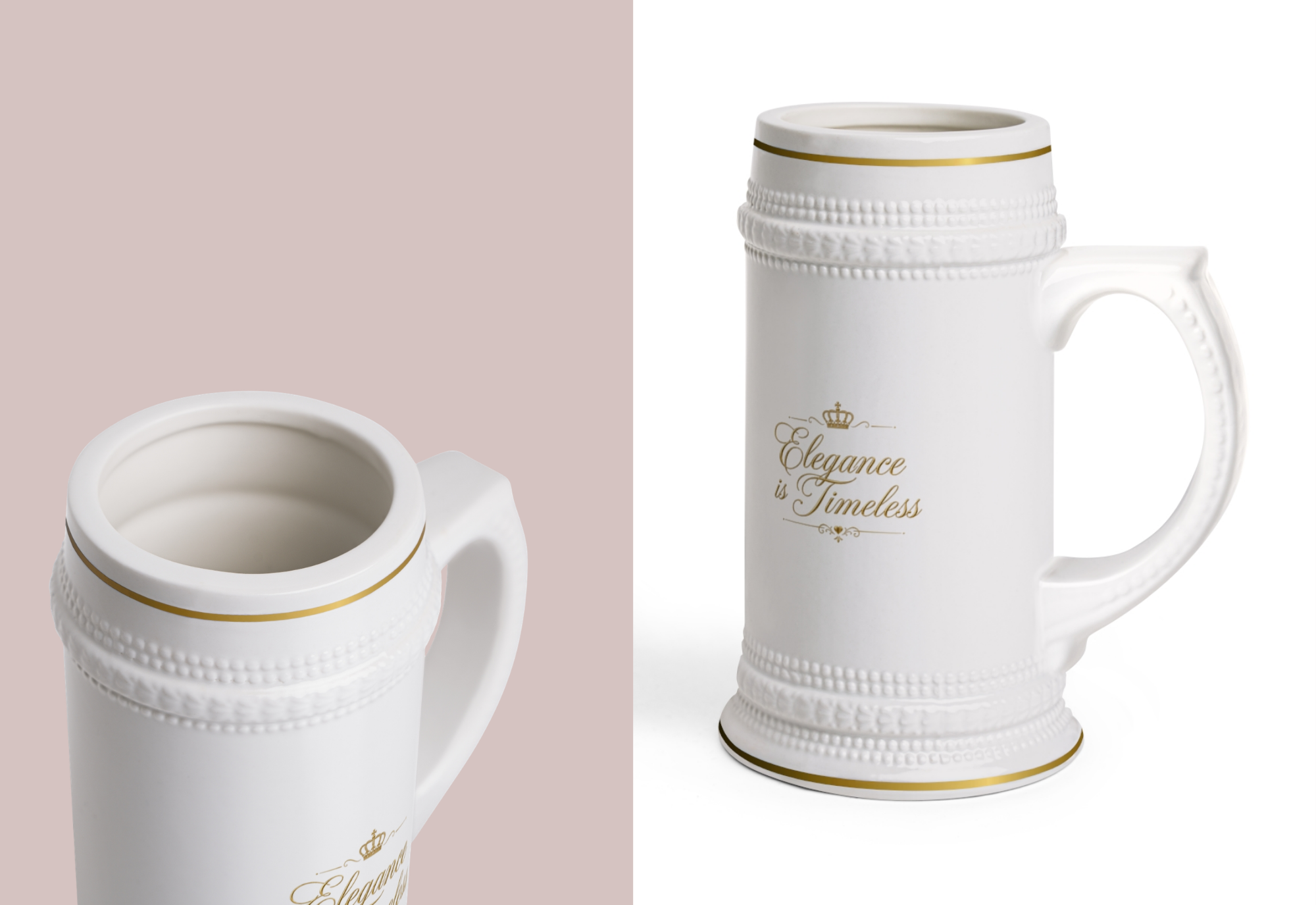 Personalized Queen Beer Stein Mug – Custom Name Luxury Ceramic