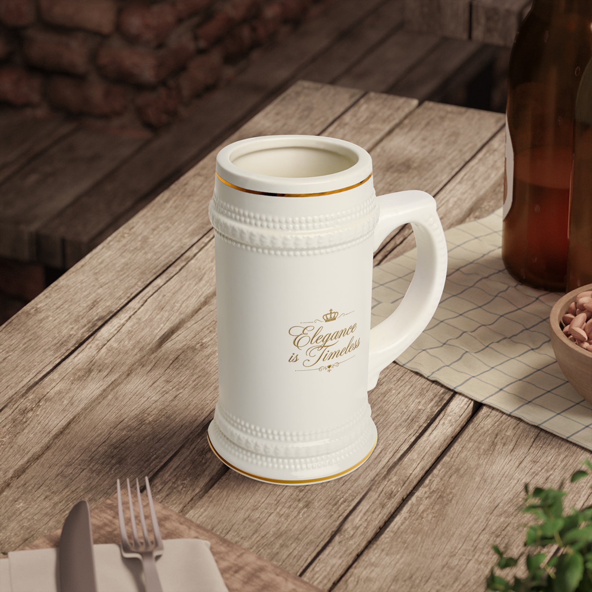 Personalized Queen Beer Stein Mug – Custom Name Luxury Ceramic