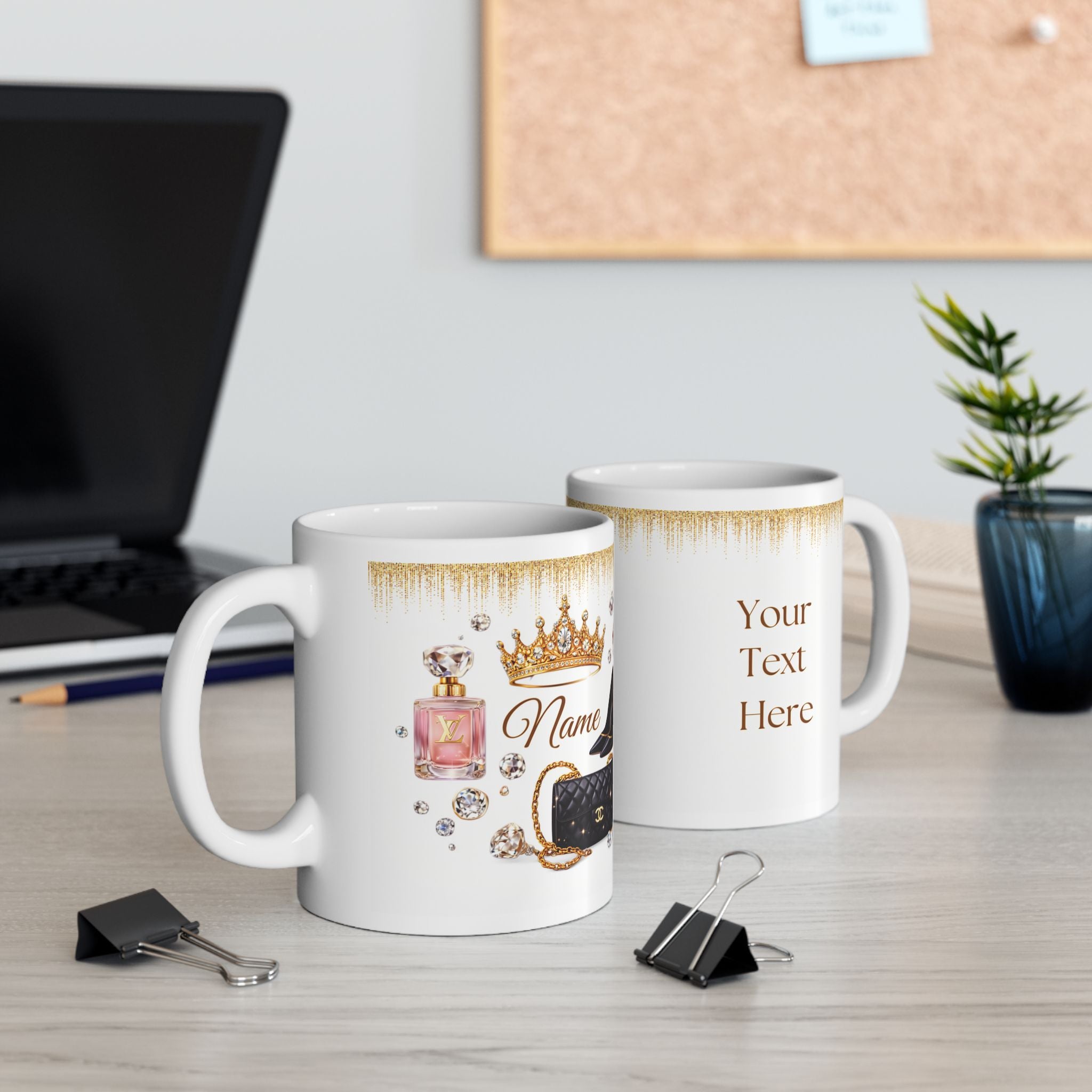 Royal Elegance Mug – Luxury Design with Your Personalized Name