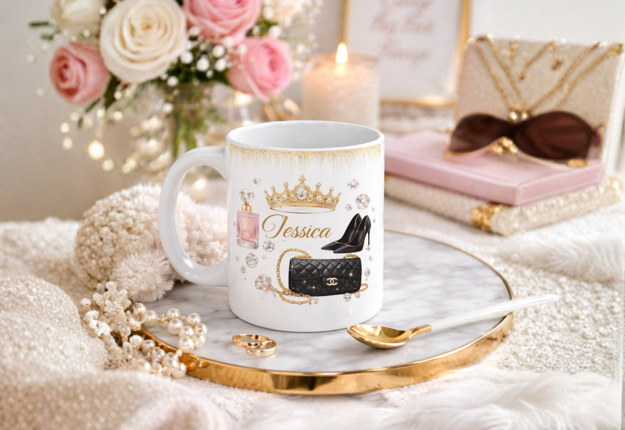 Royal Elegance Mug – Luxury Design with Your Personalized Name
