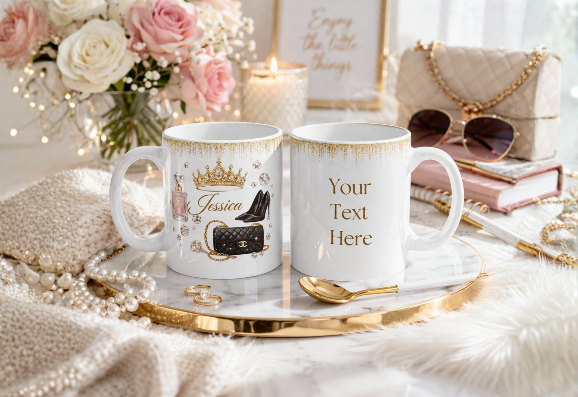 Royal Elegance Mug – Luxury Design with Your Personalized Name