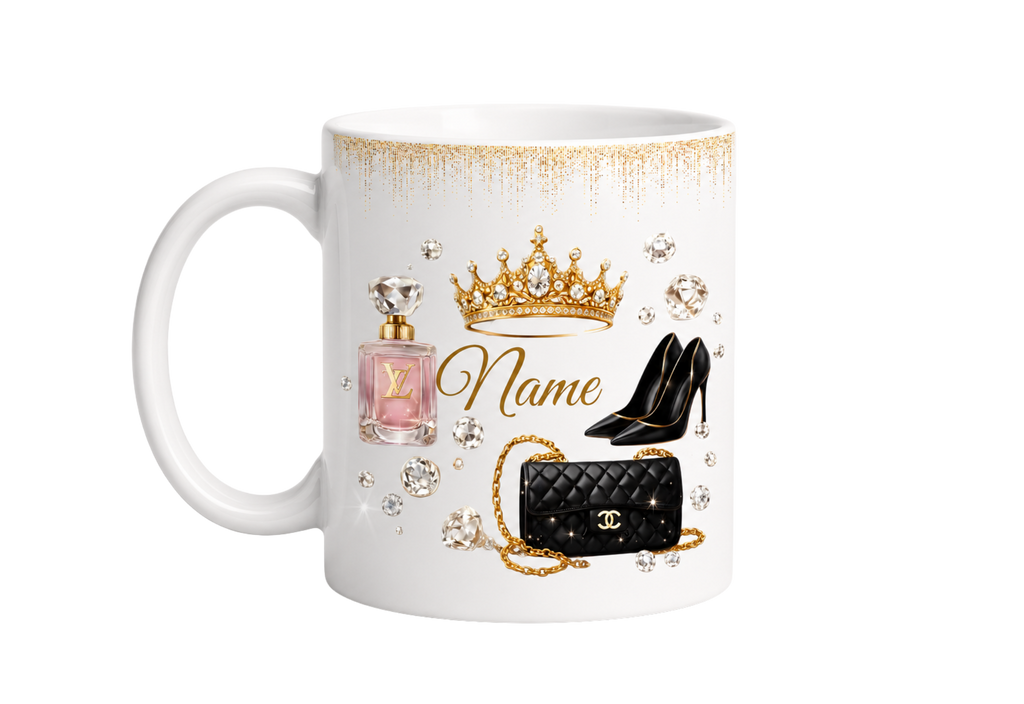 Royal Elegance Mug – Luxury Design with Your Personalized Name