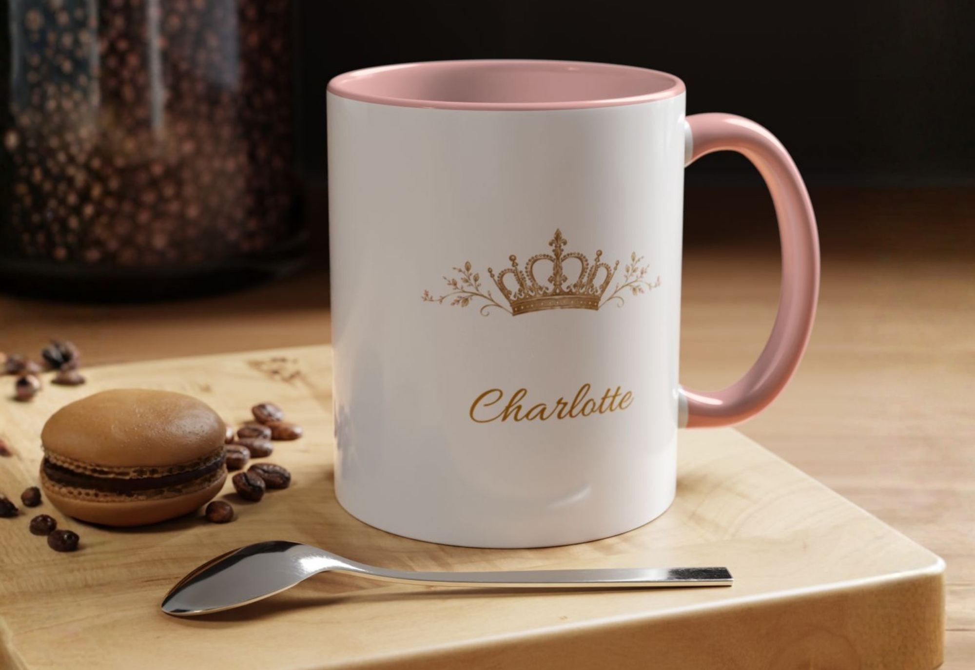 Personalized royal-inspired mug designed to make everyday moments feel special